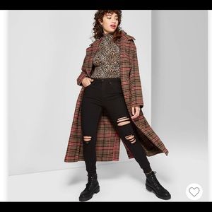 NWT WildFable High Rise Distressed Skinny Jeans 18